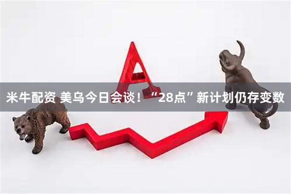 米牛配资 美乌今日会谈！“28点”新计划仍存变数